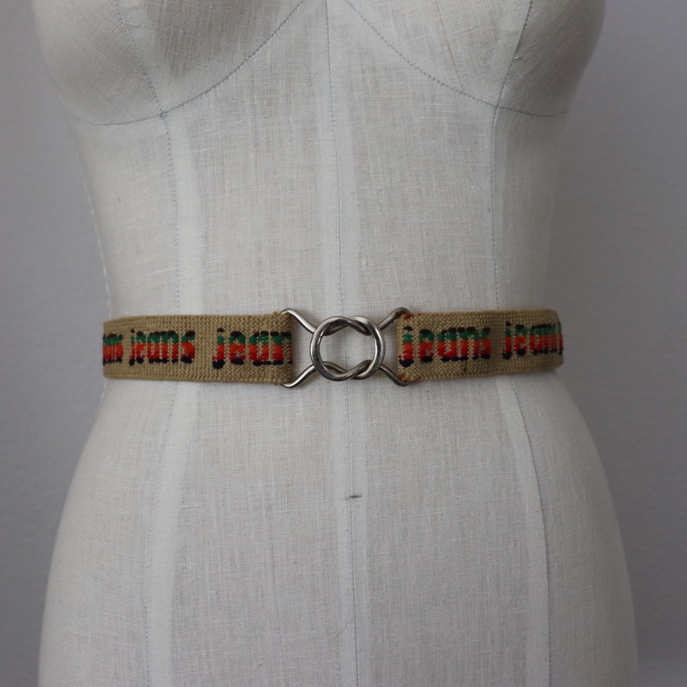 Vintage rainbow Jeans belt